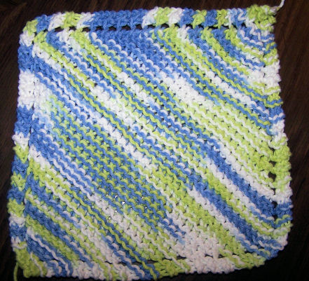 Maggie&apos;s Rags Free Knitting Patterns - Chinese Waves Dishcloth